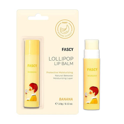 FASCY Lollipop Lip Balm Banana, Lip Oz,