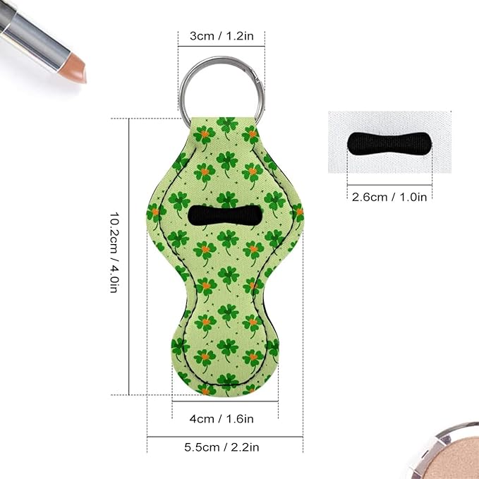 Chapstick Holder Keychain for Lipstick Lip Girls