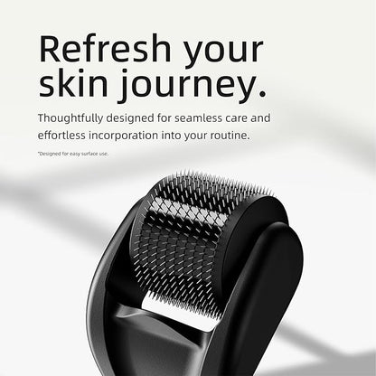 Microneedling Roller for Face and Beard | Derma Roller for Women and Men | Micro Needle Roller for Scalp Face [Compact]