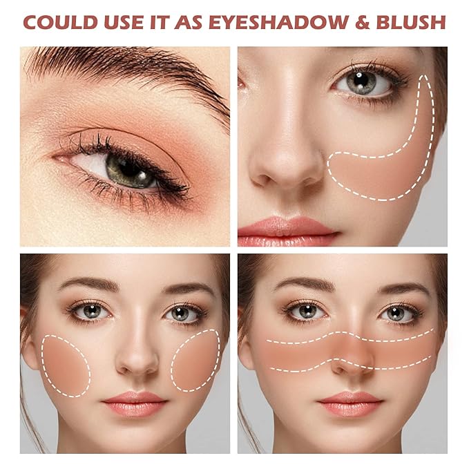 Boobeen Powder Blush, Single Color Blush Face Blush