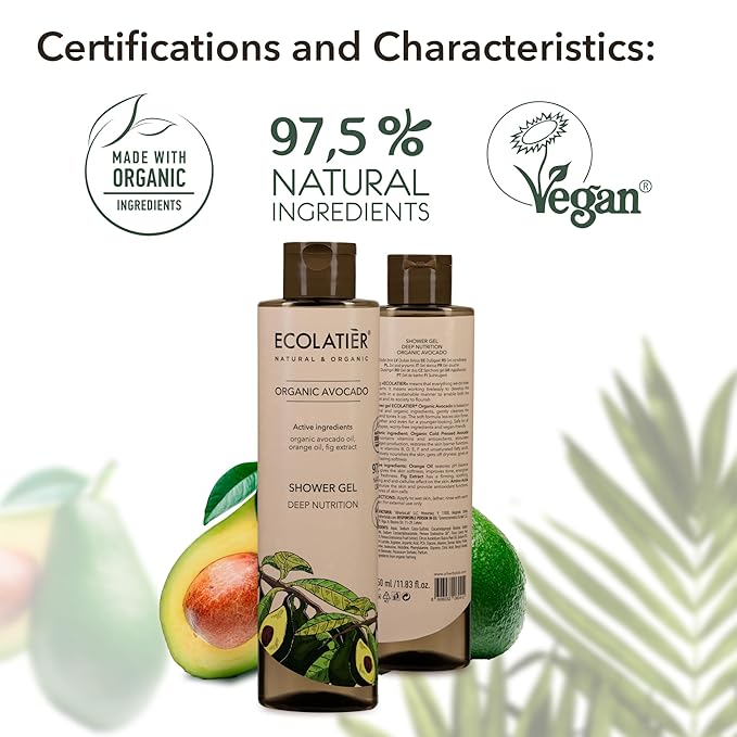 Ecolatier Avocado Body Wash with 97.5%