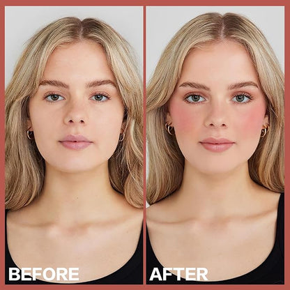 2Pcs Cream Blush Makeup Stick,Monochromatic Multi-Stick Face Blush