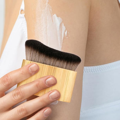 Ouligay Self Tan Brush Portable Self Tanning Brush Kabuki Brush for Self Tanner Brush Sunscreen Liquid Foundation Body Makeup Tanner Blending Brushes for Face Hands Feet