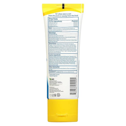 Alba Botanica Sunscreen for Face and Body, While Wet Sunscreen Lotion, Broad Spectrum SPF 30, Water Resistant Sunscreen for Wet and Dry Skin, 3 fl. oz. Bottle