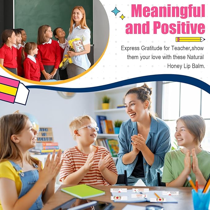 Lip Balm Gift Set for Teacher Moisturizing