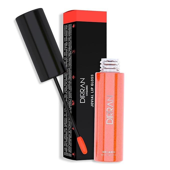 Organic Lip Gloss, 24hr Hydration, Vegan, Antioxidant-Rich, Soft Organic