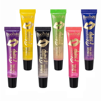 Plumping Lip Oil Set, Clear Lip Gloss for Lip Care, Fruit Flavour Hydrating Lip Glow Oil Toot Lip Oil, Nourishing, Non-sticky