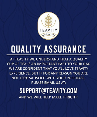 Organic Rooibos Tea Pods for Keurig with Lemon, Mint, Licorice - Unsweetened Decaf Tea for K Cup Brewing by Teavity (36 Tea Pods)