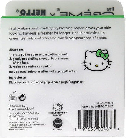 The Crème Shop x Hello Kitty Matcha Blotting