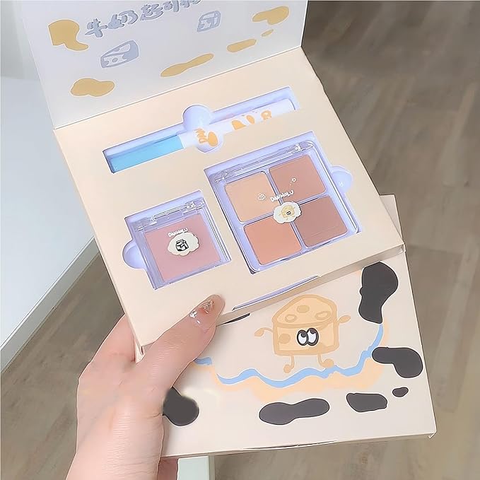 Neutral Eyeshadow Palette Velvet Lip Gloss Natural Glossy