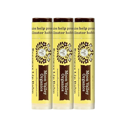 Moon Valley Organics Beeswax Lip Balm VANILLA,