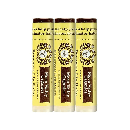 Moon Valley Organics Beeswax Lip Balm VANILLA,