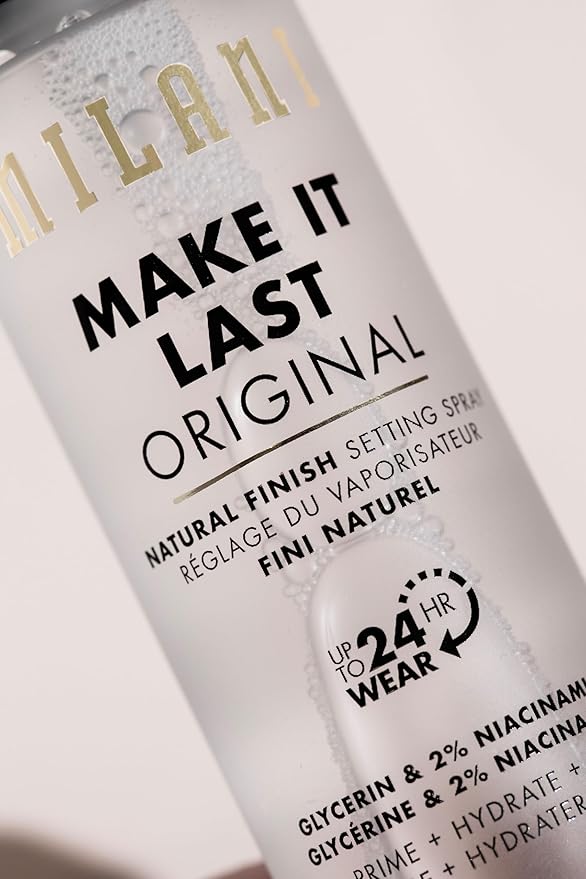 Milani Make It Last Original - Natural Finish Setting Spray 3-in-1 Setting Spray and Primer- Prime + Correct + Set Makeup Finishing Spray and Primer - Long Lasting Makeup Primer and Spray 2.03 Fl. Oz
