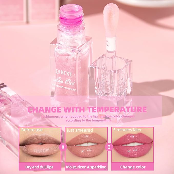 Magic Color Changing Lip Oil, Cosmetics Color Changing Magic