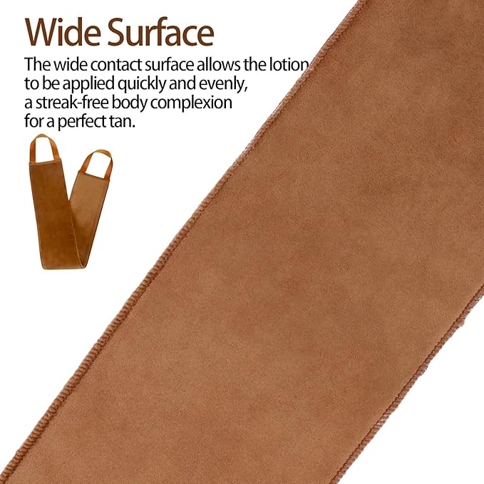 3 Pack Self Tanning Mitt Applicator Kit Set Self Tan Back Applicator with Self Tanning Glove for Self Tan Mitt Mini Self Tan Glove and Sunscreen Brush (Brown)