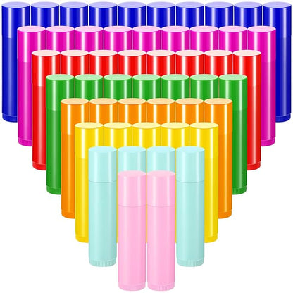 128 Pieces Lip Balm Tubes 5 ml Refillable ml