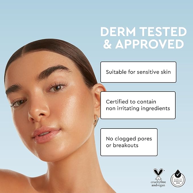 Tanologist Self Tan Hydrating & Brightening Face Mist - 100ml Tanologist Self Tan Face Mist - Gradual Self Tanner for Face - Bronzing Mist