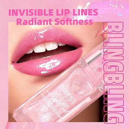 2 Pcs Boss Up Color Changing Lip Oil, Color Changing Lip Oil With Big Brush, Moisturizing and Non-sticky Boss Up Cosmetics, Lip Gloss Plumping Lip Oil