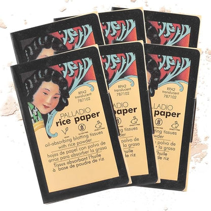 Palladio Rice Paper Facial Tissues for Oily Skin,