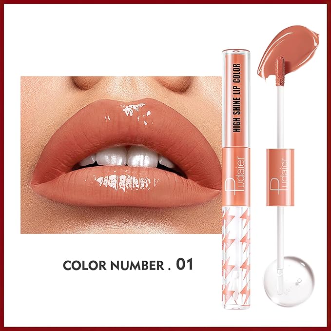 MIELIKKI Liquid Lipstick with Clear Lip Gloss, Dual Gloss,