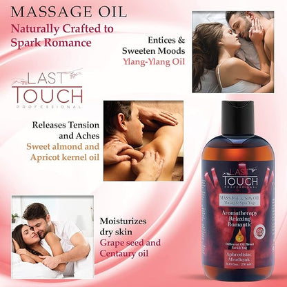 Aphrodisiac Sensual Massage Oil for Couples Sexual - Massage Oils for Date Night - Massage Oil for Massage Therapy - Aromatherapy Oil for Intimate Moments and Enhanced Stimulation