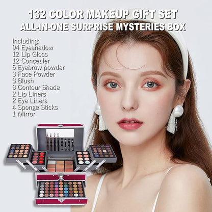 132 Color All In One Makeup Kit,Professional Makeup