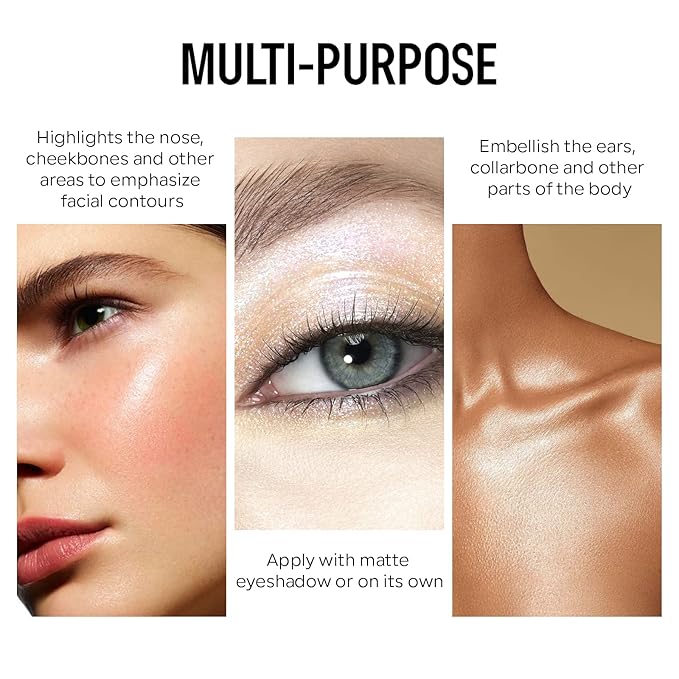 KYDA 2 Colors Liquid Blush Highlighter, Silky Matte Set C