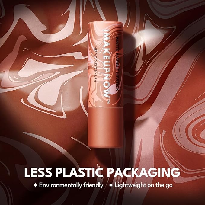 2PCS Marbled Matte Lip Stick Makeup Coverage,