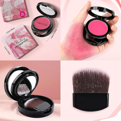 DE'LANCI Soft Cream Blush, Intense Color Pay off