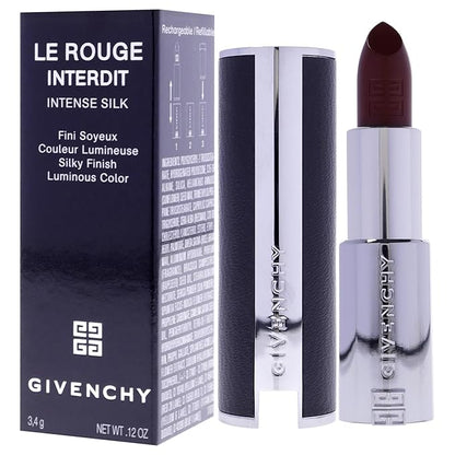 Givenchy Le Rouge Interdit Intense Silk Lipstick - N334 Grenat Volontaire for Women - 0.11 oz Lipstick