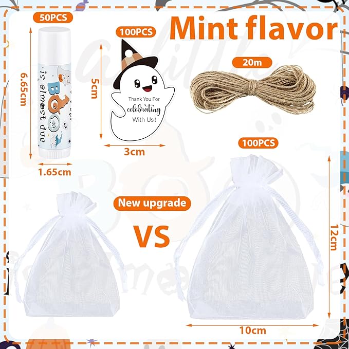 Demissle 50 Pcs Baby Shower Lip (Ghost)