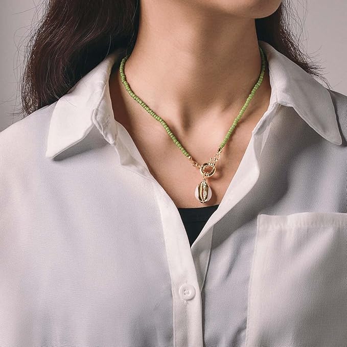 Bohemian Necklace Bead Shell Necklace Chain