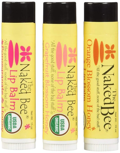 The Naked Bee Lip Balm in oz,