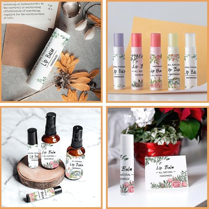 OLYCRAFT 100Pcs 4 Style Lip Balm