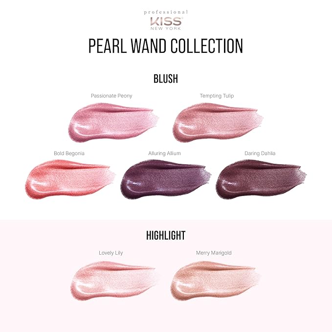 Kiss New York Professional Pearl Liquid Blush Beauty (Bold Begonia)