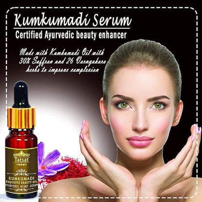 TATSAT Kumkumadi Exquisite Face glow Serum for radiant,spotless wrinkle free skin.anti aging,non oily-10m