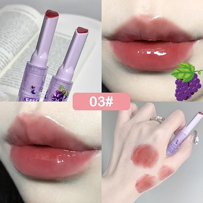 3 Colors Jelly Lipstick, Tinted Lip Gloss Heart Gloss