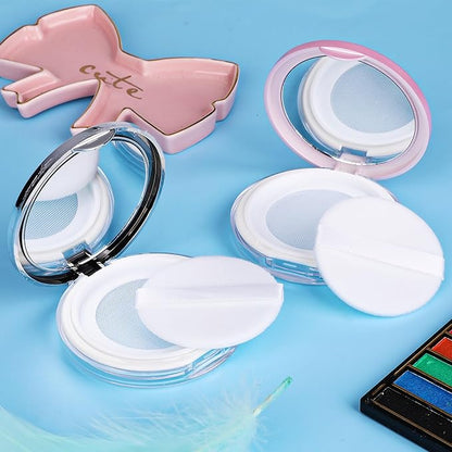 Mabor 2pcs Loose Powder Containers Powder for Women Powder Case
