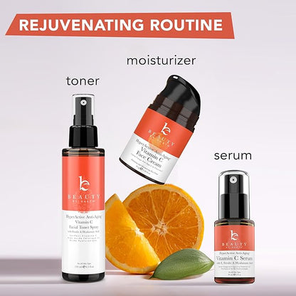 Beauty by Earth Vitamin C Face Cream - USA Made with Organic & Natural Ingredients, Skin Brightening Cream for Face, Discoloration Correcting & Anti Aging Moisturizer for Face with Antioxidants