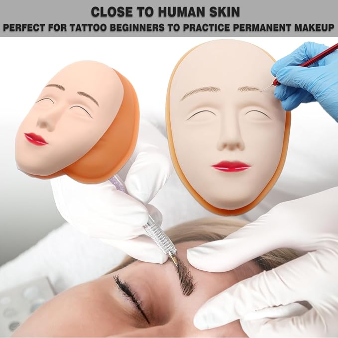 Makeup Practice Face Kit - Includes 6PCS Practice