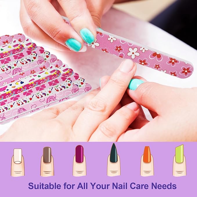 Nail files (24 pack), colorful