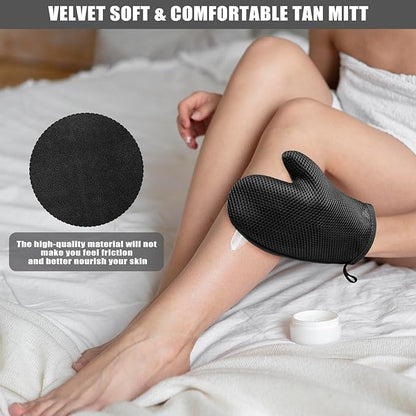 2 Pack Mesh Self Tanning Mitt Applicator-Self Tanner Mitt Applicator,Tanning Mitts Self Tanner Applicator Kit Self Tanning Glove for Self Tan Mitt Applicator Sunless Tanning Mitt for Self Tanner Glove