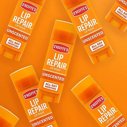 O'Keeffe's Unscented Lip Repair Lip Balm Lips,