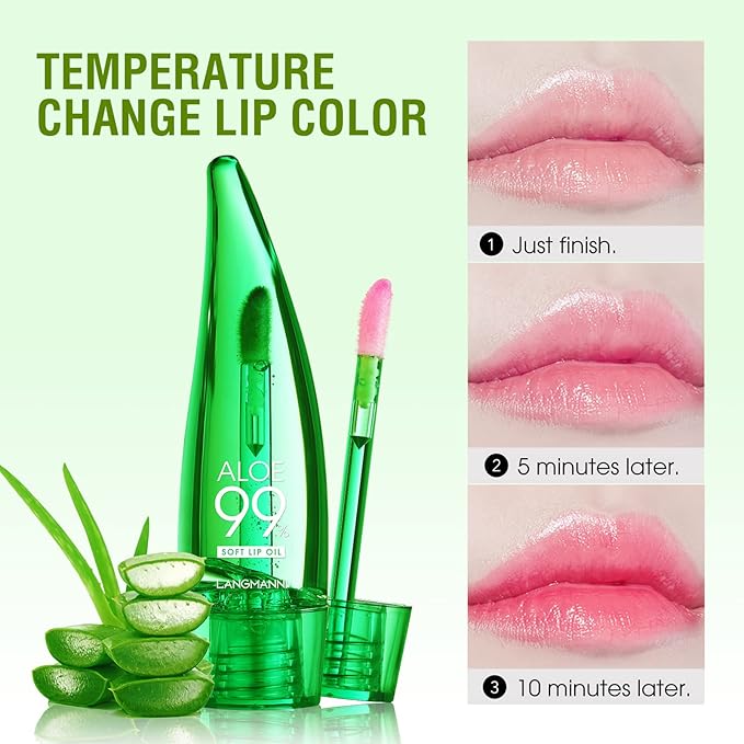 Lip Balm, 3PCS Aloe Vera Long Design,