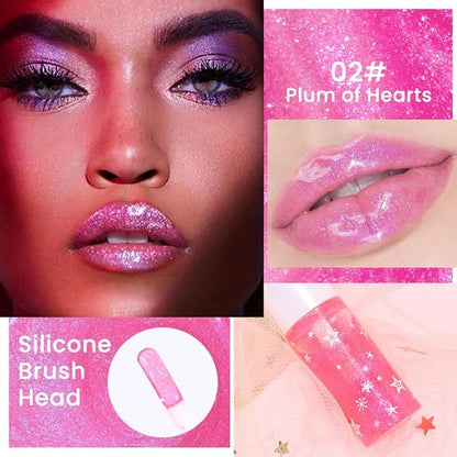 evpct 6Pcs Glossy Hydrating Lip Oil Lip Gloss Glossy