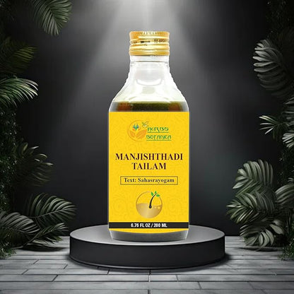 Manjisthadi Oil Tailam Remedies for Headache, Skin, Relaxing 6.76 Fl Oz