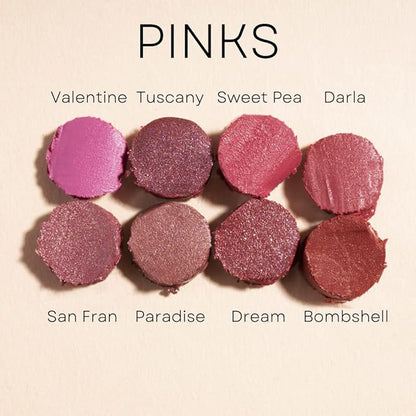 Honeybee Gardens Truly Natural Long Lasting Lipstick, San Francisco, Pink and Peach With Rose, Naturally Hydrating & Nourishing, Vegan, Gluten-Free & Cruelty-Free, 0.13 oz / 3.8 g