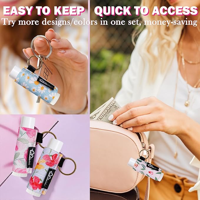 WK IEASON Lip Balm Holder Keychain