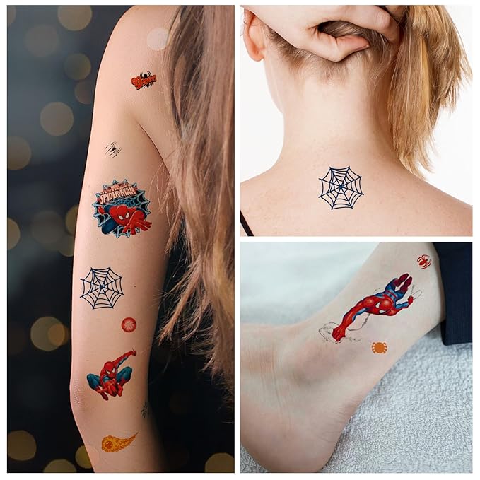6 sheets Temporary Tattoos for Kids Movie Tattoos Reward Gifts