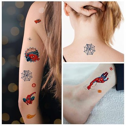 6 sheets Temporary Tattoos for Kids Movie Tattoos Reward Gifts
